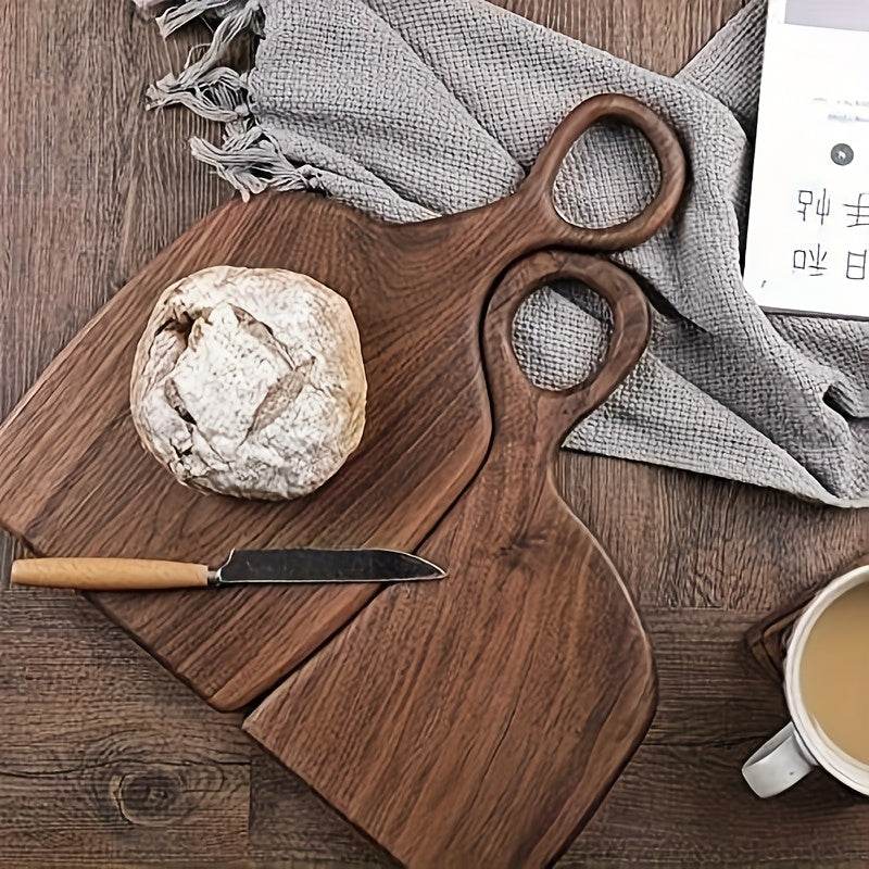 2 Pcs Walnut Cutting Board Set with Handles - Image 2