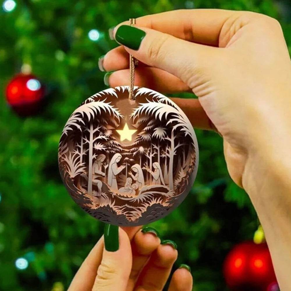 Classic Christmas Nativity Ornaments (1 / 6 / 12 PCs) - Image 14