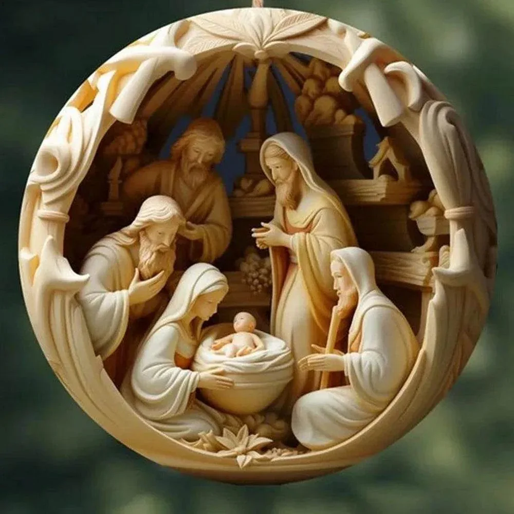 Classic Christmas Nativity Ornaments (1 / 6 / 12 PCs) - Image 18