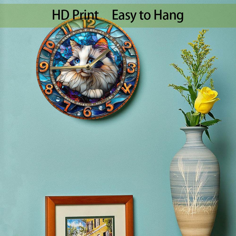 Persian Cat Silent Wall Clock - Image 3