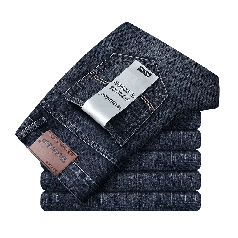 Classic Stretch Business Denim Jeans - Image 25