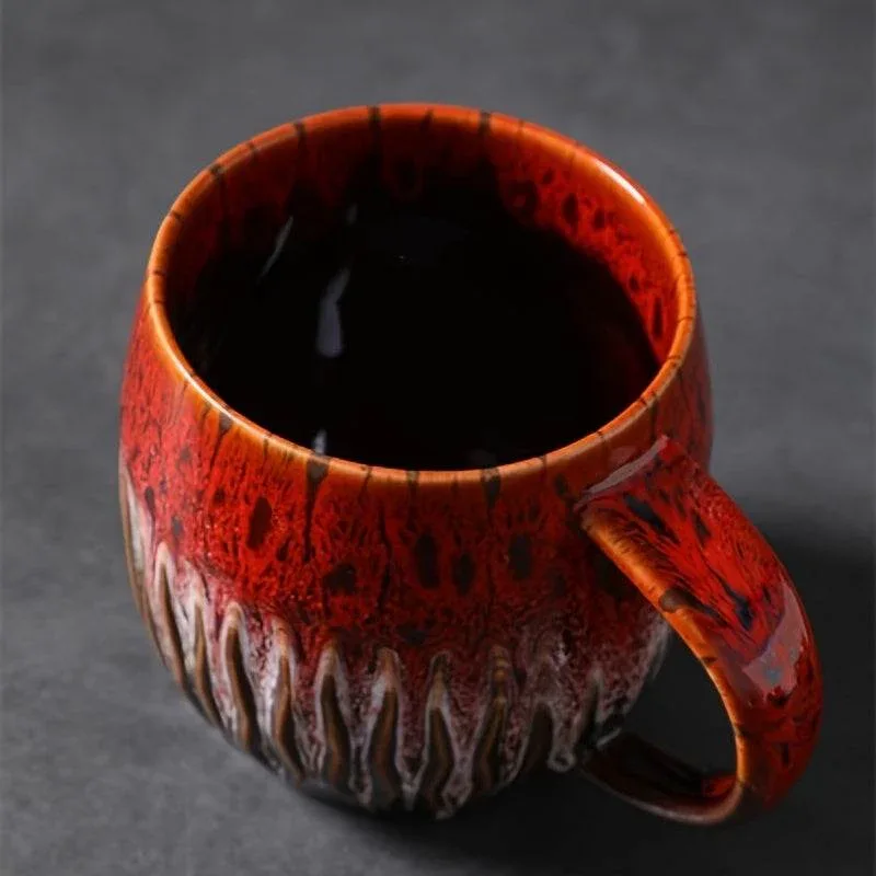 [Creative | Coffee] 20.29oz Creative Coffee Cup, Mug Coffee Cup Beer Mug Milk Cup | Japanese Kiln Transformation, Designed for Couples / Family / Office Use - Image 9