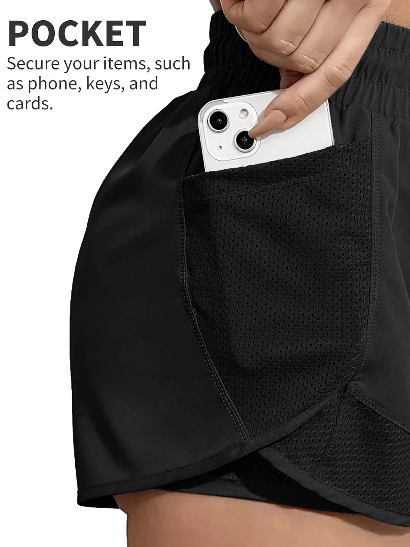 Dual-Layer Mesh Workout Shorts - Image 19