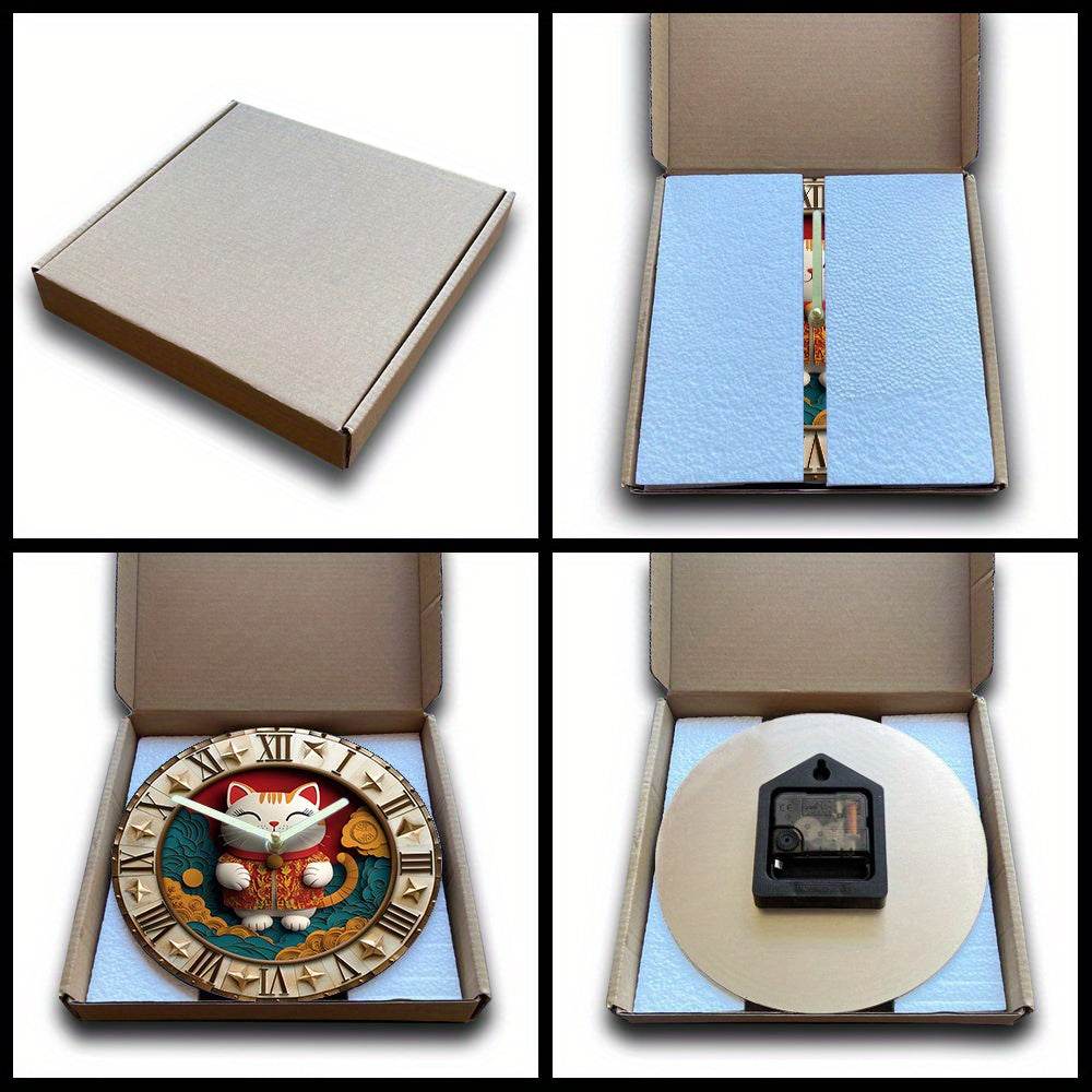 Lucky Cat Silent Wall Clock - Image 6