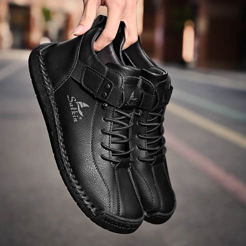 Handmade Split Leather Sneakers - Image 21