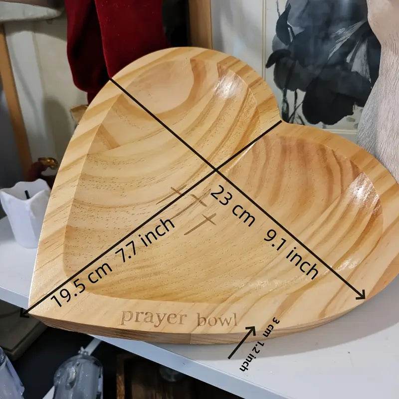 Heart-Shaped Wooden Prayer Bowl - Image 11