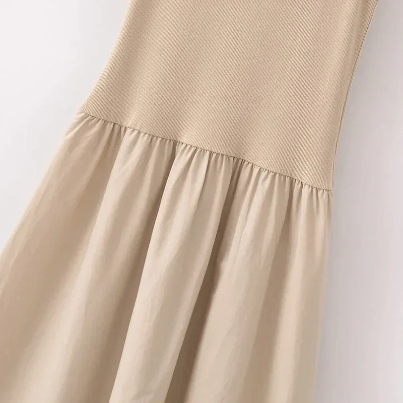 HXAO Khaki Elegant Long Dresses 2025 Women's Spring Sleeveless Black Dresses Fashion Casual Party Y2k Dress Vestidos For Female - Image 9