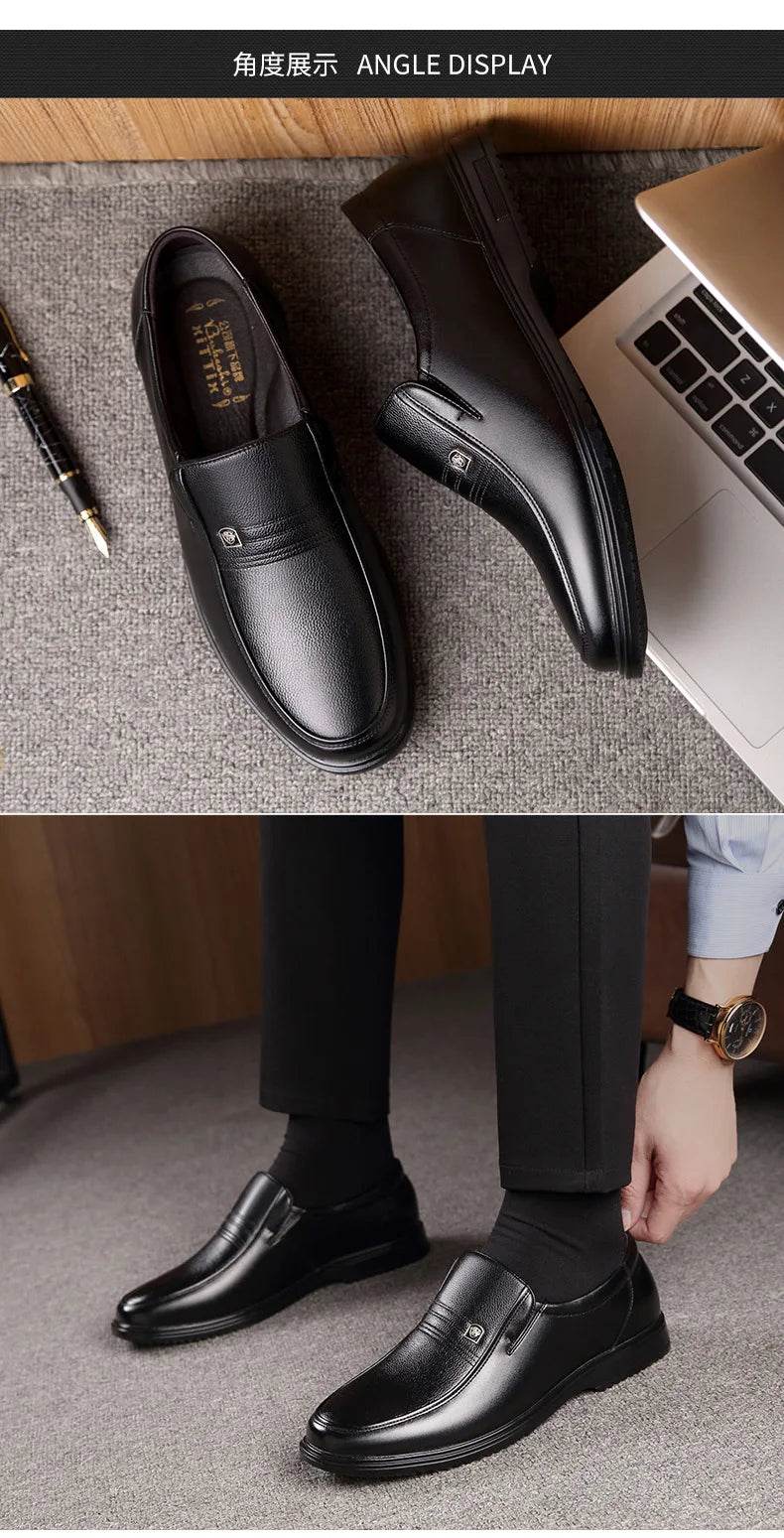 Leather Men Formal Shoes Luxury Brand 2025 Men's Loafers Dress Moccasins Breathable Slip on Black Driving Shoes Plus Size 38-46 - Image 21