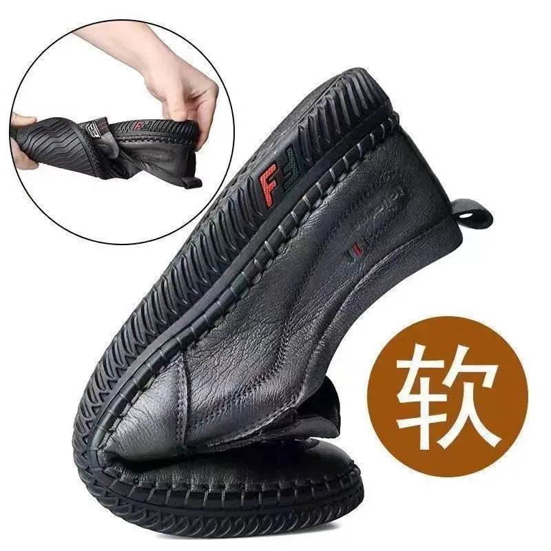 Mens Leather Loafers Non Slip Walking Flats Breathable Outdoor Slip on Casual Shoes for Male Work Office Driving Sneakers2 - Image 16