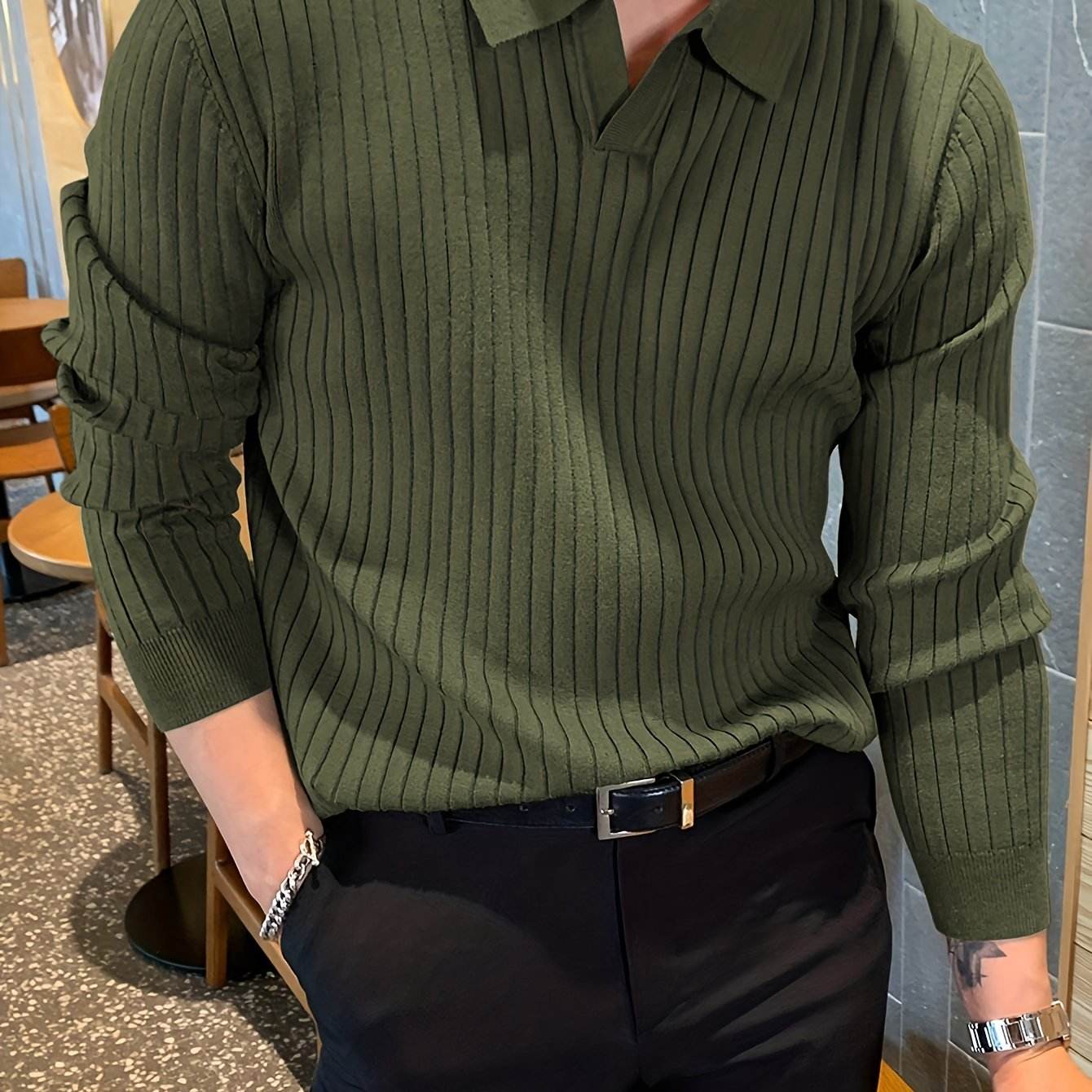 Montero Milan Stretch Knit Polo Sweater - Image 18