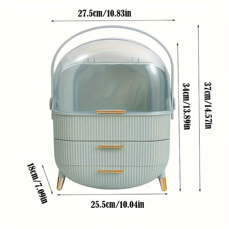 Portable Clear Dome Vanity Organizer - Image 23