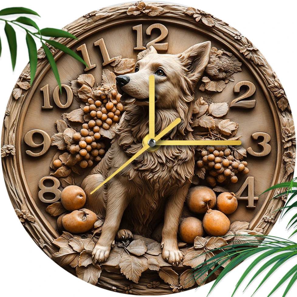 German Shepherd Silent Wall Clock - Image 4