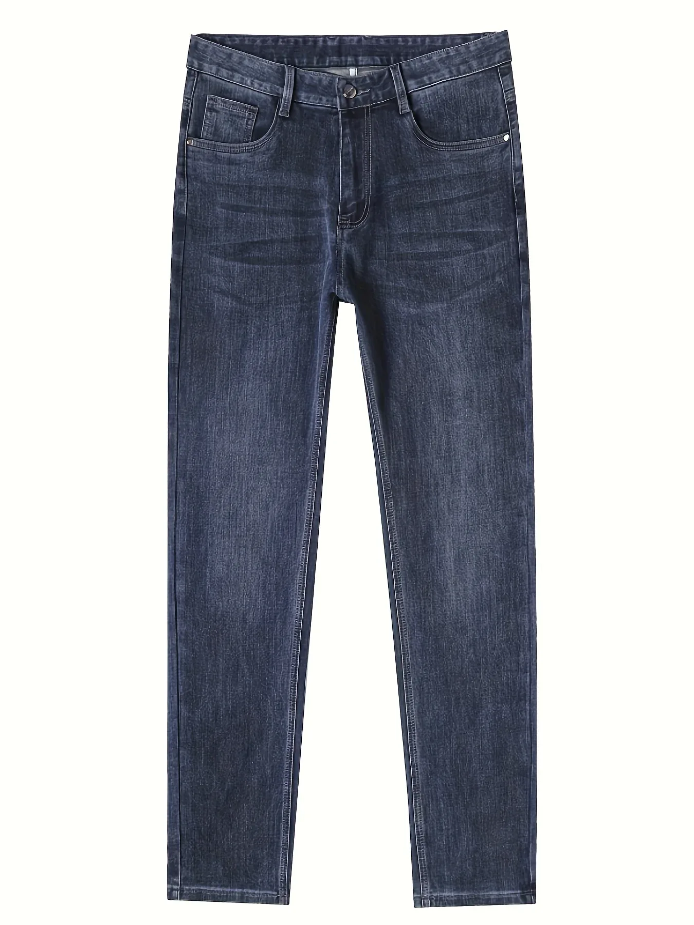 Premium Men's Jeans 2025 Trendy Slim Fit Straight-Leg Denim Pants for Autumn/Winter, Thick Casual Trousers for All Seasons - Image 3