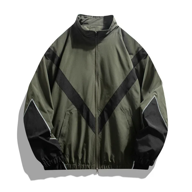 Reflective V-Stripe Windbreaker Jacket - Image 3