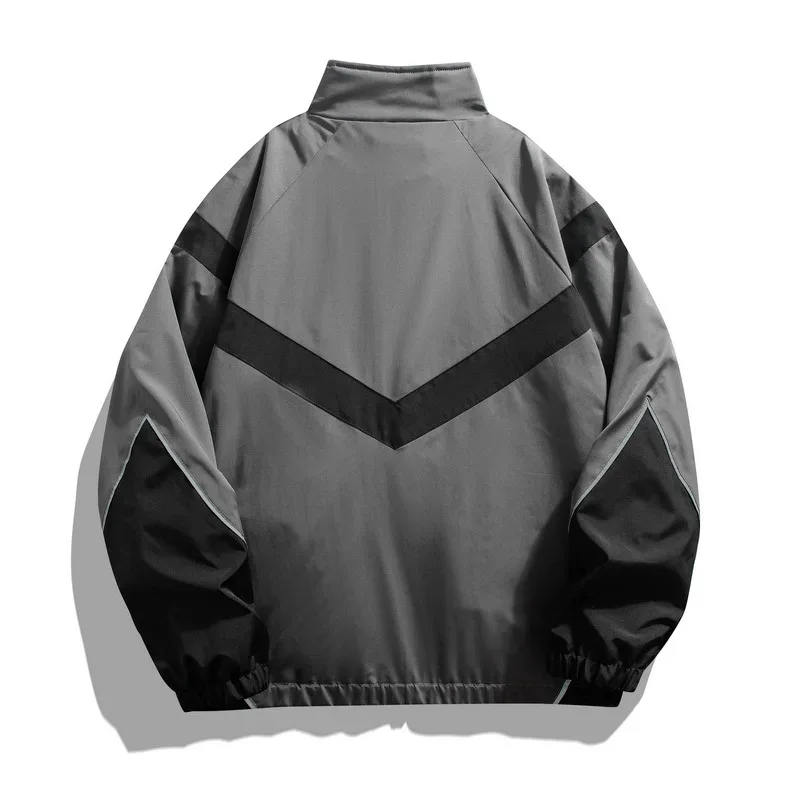 Reflective V-Stripe Windbreaker Jacket - Image 5
