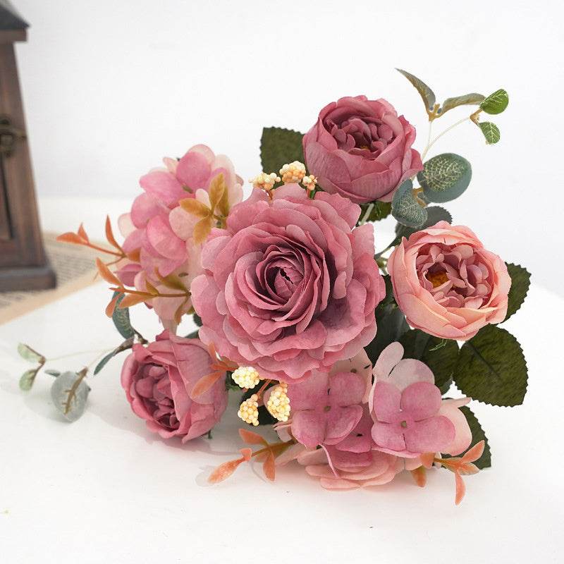 Romantic Peony Rose Bouquet - Image 11