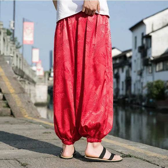 Samurai Style Wide-Leg Trousers - Image 27