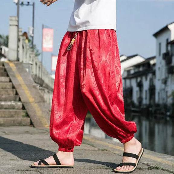Samurai Style Wide-Leg Trousers - Image 4