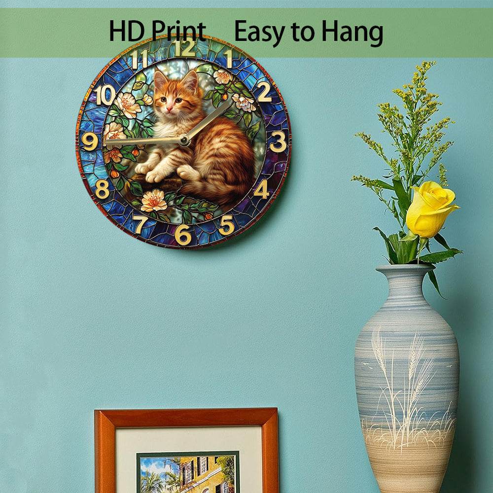 Silent Kitten Wall Clock Perfect Cat Lover Decor - Image 4