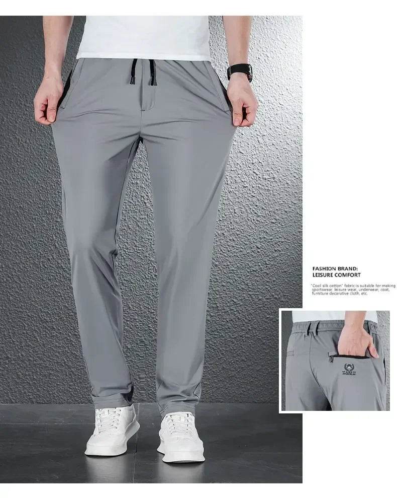 Soft Ice Silk Casual Pants - Image 10