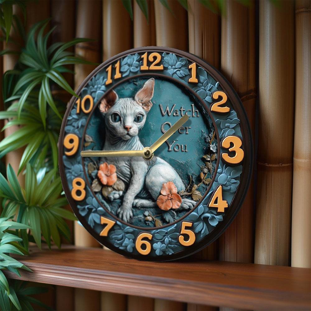 Sphynx Cat Silent Wall Clock Ideal Gift - Image 2
