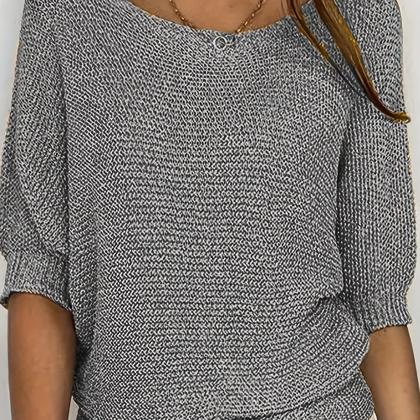 Textured Knit Scoop Neck Pullover - Image 16