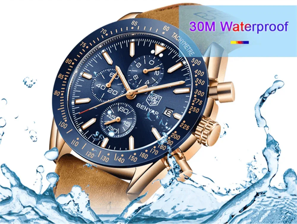 Stravaro ChronoSport Leather Watch - Image 15