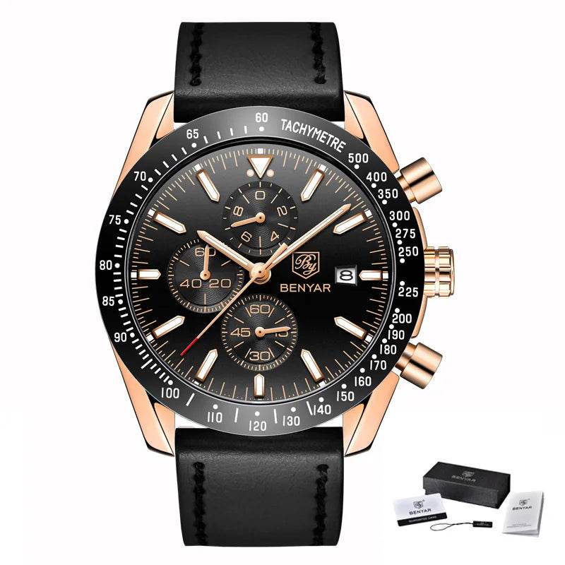 Stravaro ChronoSport Leather Watch - Image 25