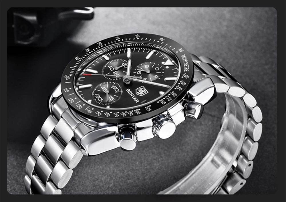 Stravaro ChronoSport Steel Watch - Image 4