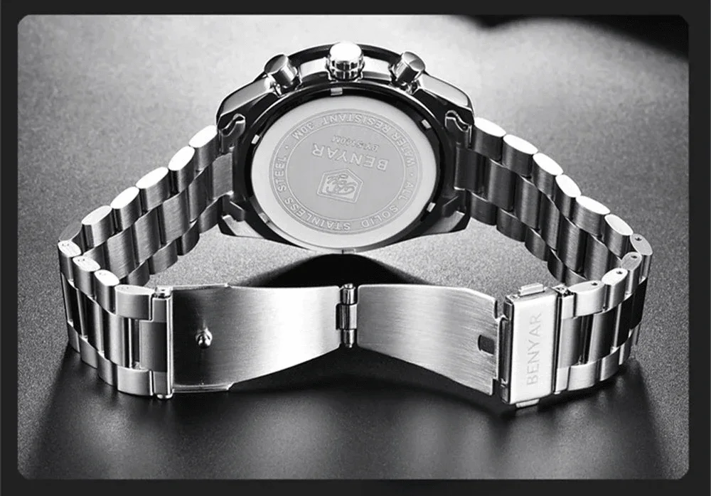 Stravaro ChronoSport Steel Watch - Image 6