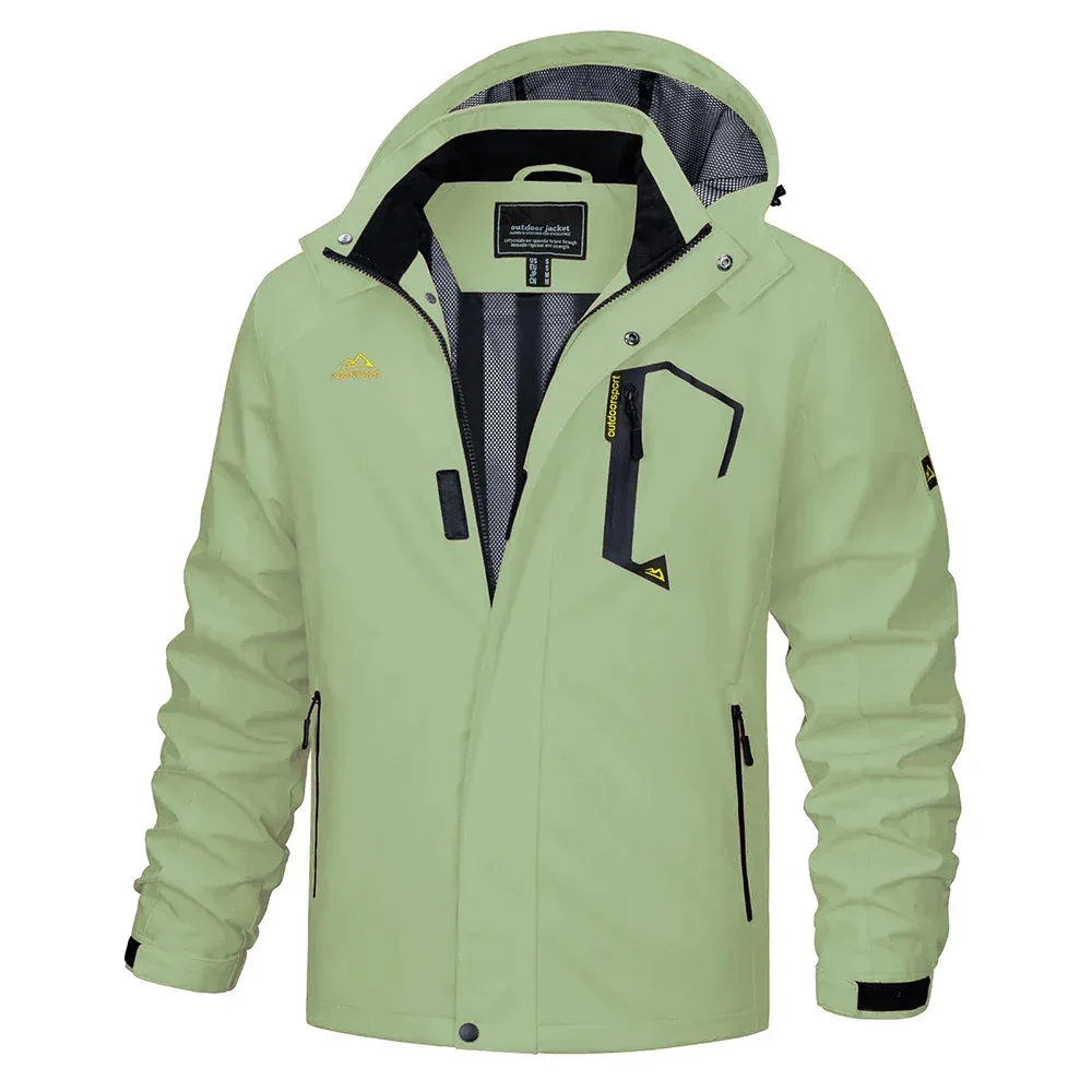 TACVASEN Spring Autumn Lightweight Jackets Mens Mesh Lined Waterproof Rain Jacket Outdoor Fishing Hiking Jacket Male Windbreaker - Image 73