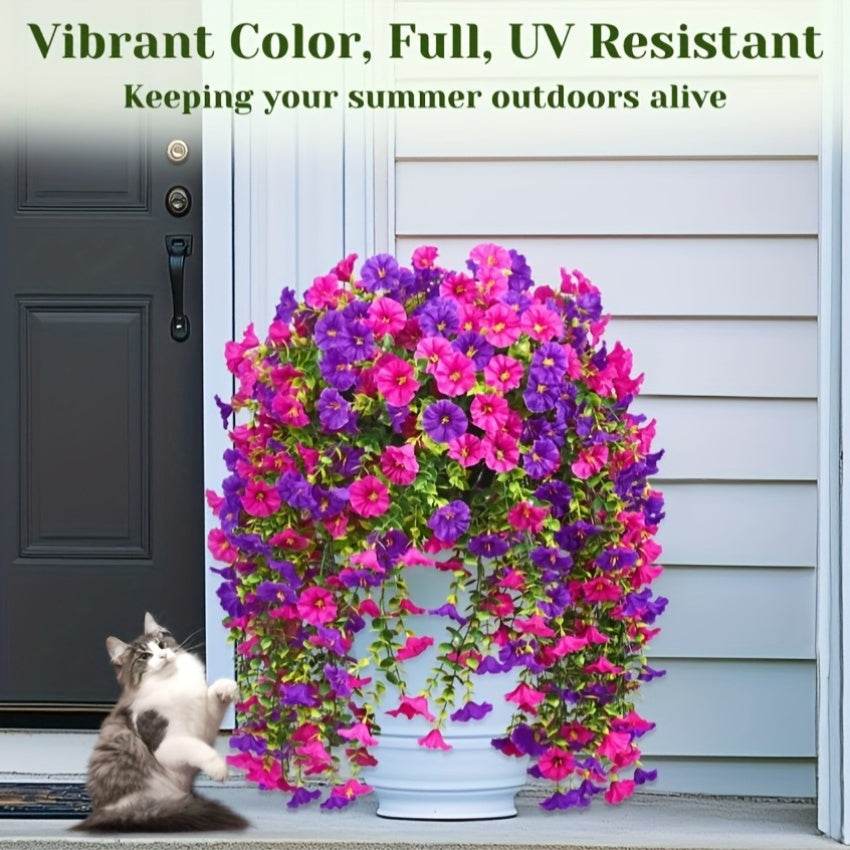 UV-Resistant Hanging Morning Glory Flowers (2-Pack) - Image 8